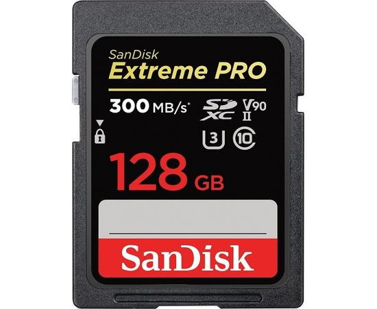 SanDisk Extreme Pro SDXC 128 GB Class 10 UHS-II/U3 V90 (​SDSDXDK-128G-GN4IN)