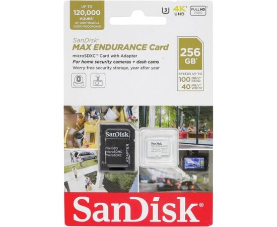 SanDisk MAX ENDURANCE microSDXC 256GB + SD Adapter