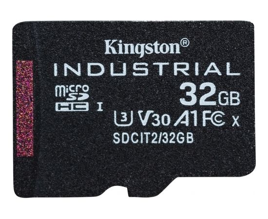 Kingston Industrial MicroSDHC 32 GB Class 10 UHS-I/U3 A1 V30 (SDCIT2/32GBSP)