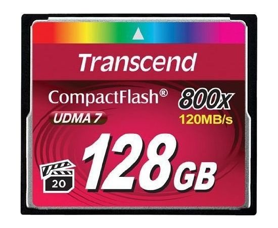 Transcend 800x Compact Flash 128 GB  (TS128GCF800)