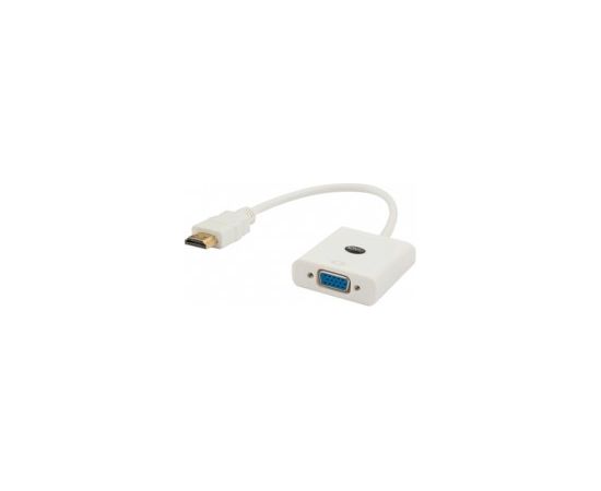 Savio CL-27B video cable adapter HDMI Type A (Standard) VGA (D-Sub) White