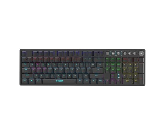 iBox Aurora K-3 gaming keyboard USB QWERTY Silver wireless