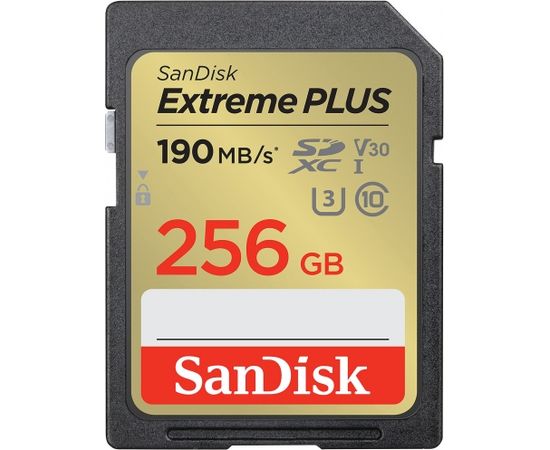 Sandisk memory card SDXC 256GB Extreme Plus V30