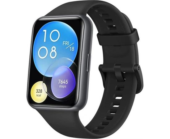 (Ir veikalā) HUAWEI Watch Fit 2 Active Midnight Black Sporta pulkstenis