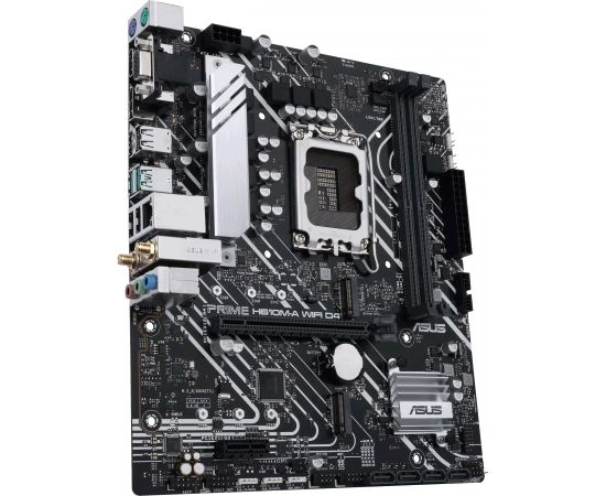 Asus PRIME H610M-A WIFI D4 Processor family Intel, Processor socket  LGA1700, DDR4 DIMM, Memory slots 2, Supported hard disk drive interfaces 	SATA, M.2, Number of SATA connectors 4, Chipset  Intel H610, mATX