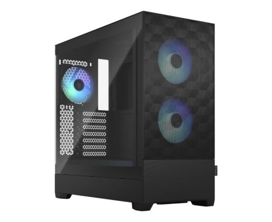 Fractal Design op Air RGB Black TG Clear Tint, ATX, mATX, Mini ITX, Power supply included No