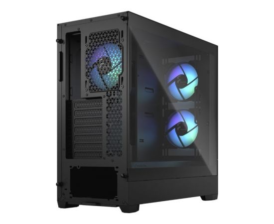 Fractal Design op Air RGB Black TG Clear Tint, ATX, mATX, Mini ITX, Power supply included No