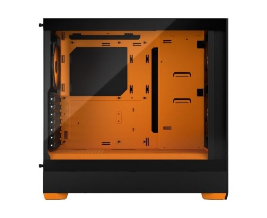 Fractal Design Pop Air RGB Orange Core TG Clear Tint, ATX, mATX, Mini ITX, Power supply included No