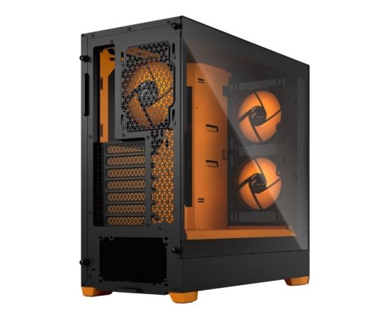 Fractal Design Pop Air RGB Orange Core TG Clear Tint, ATX, mATX, Mini ITX, Power supply included No