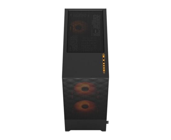 Fractal Design Pop Air RGB Orange Core TG Clear Tint, ATX, mATX, Mini ITX, Power supply included No