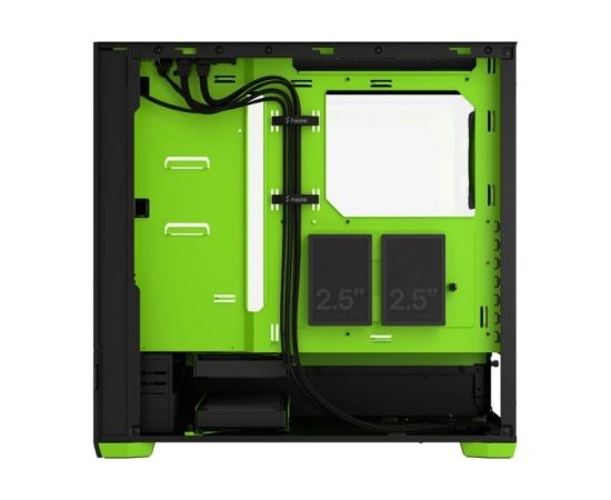 Fractal Design Pop Air RGB Green Core TG Clear Tint, ATX, mATX, Mini ITX, Power supply included No