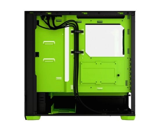 Fractal Design Pop Air RGB Green Core TG Clear Tint, ATX, mATX, Mini ITX, Power supply included No