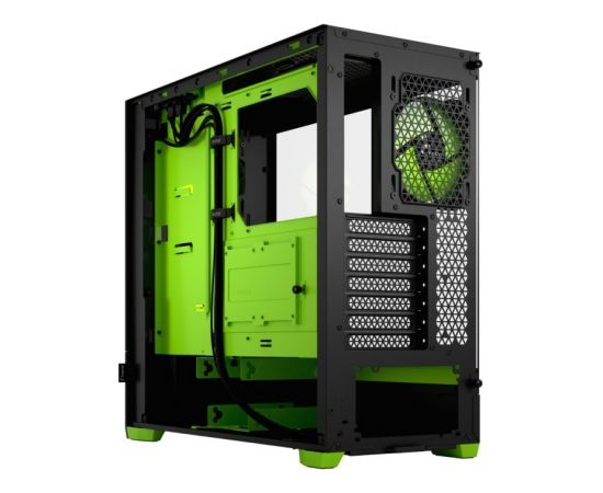 Fractal Design Pop Air RGB Green Core TG Clear Tint, ATX, mATX, Mini ITX, Power supply included No