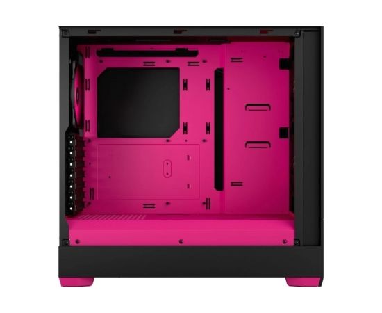 Fractal Design Pop Air RGB Magenta Core TG Clear Tint, ATX, mATX, Mini ITX, Power supply included No