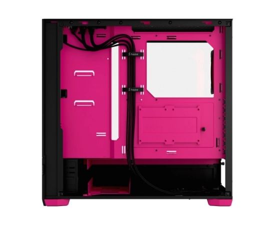 Fractal Design Pop Air RGB Magenta Core TG Clear Tint, ATX, mATX, Mini ITX, Power supply included No