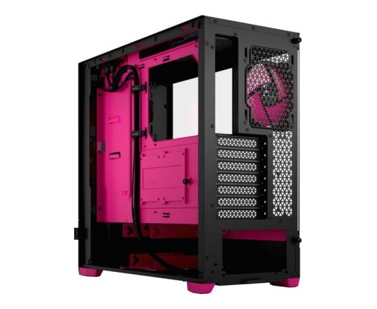 Fractal Design Pop Air RGB Magenta Core TG Clear Tint, ATX, mATX, Mini ITX, Power supply included No