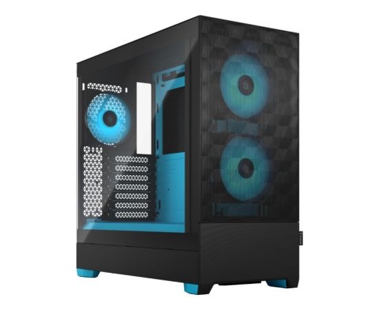 Fractal Design Pop Air RGB  Cyan Core TG Clear Tint, ATX, mATX, Mini ITX, Power supply included No