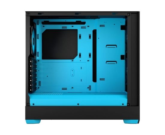 Fractal Design Pop Air RGB  Cyan Core TG Clear Tint, ATX, mATX, Mini ITX, Power supply included No