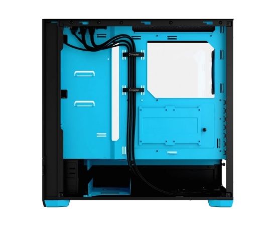 Fractal Design Pop Air RGB  Cyan Core TG Clear Tint, ATX, mATX, Mini ITX, Power supply included No