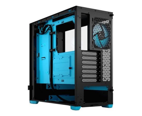 Fractal Design Pop Air RGB  Cyan Core TG Clear Tint, ATX, mATX, Mini ITX, Power supply included No