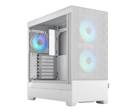 Fractal Design Pop Air RGB White TG Clear Tint, ATX, mATX, Mini ITX, Power supply included No