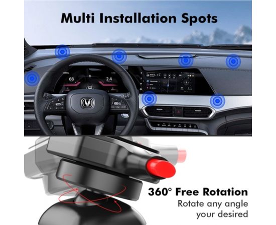 Swissten Quick Connect Telefona Turētājs Mašīnai / Mājai / Ofisam / 4 - 6.8 collas