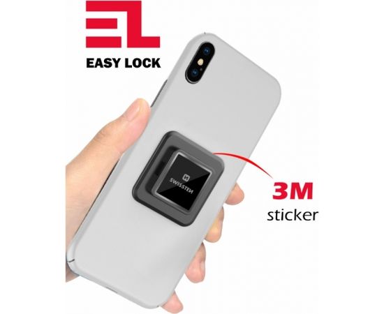 Swissten Adapter for easy Lock / Клейкая пластина для крепления смартфона