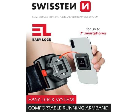 Swissten Quick Connect Armband / Rokas Telefona Turētājs 4 - 6.8 collas