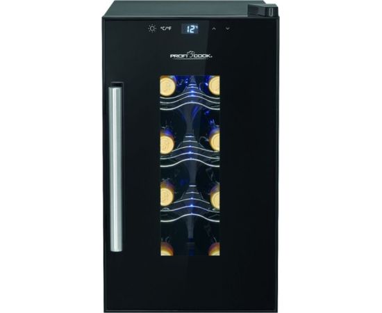 Glass door refrigerator ProfiCook PCWK1232