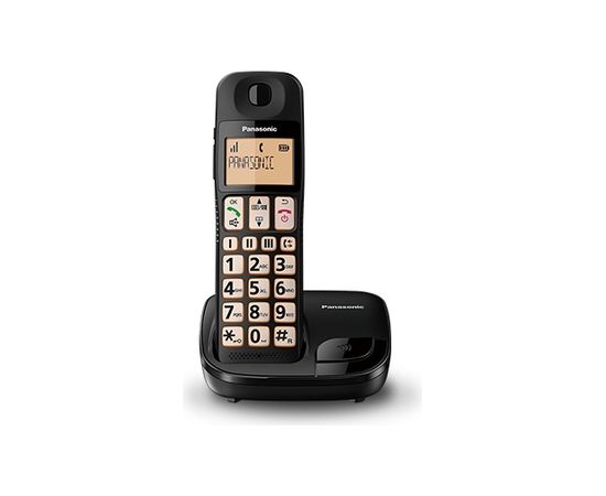 Panasonic KX-TGE110 DECT telephone Black Caller ID Radio telefoni