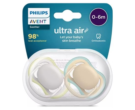 Philips Avent māneklītis Ultra Air NEUTRAL, 0-6M (2 gab) - SCF085/15