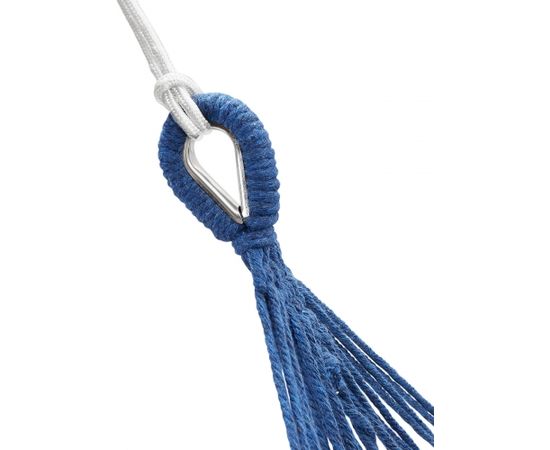 Hamak z drewnianą belką NILS CAMP NC9001 niebieski Dārza šūpuļkrēsli