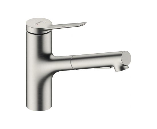 Hansgrohe virtuves izlietnes maisītājs ar izvelkamu dušu Zesis M33-150 2jet, stainless steel optic