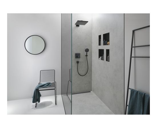 Hansgrohe dušas turētājs Porter E, matēts melns