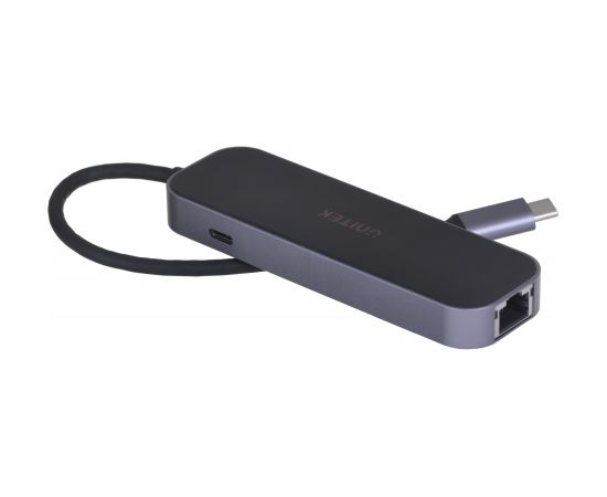 UNITEK HUB USB-C 3.1, RJ-45,3XUSB-A,HDMI,4K,PD100W