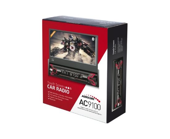 Audiocore AC9100 radio Car Digital Black,Red
