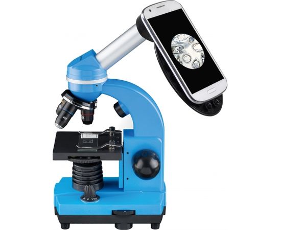 Mikroskops Bresser Junior Biolux SEL 40–1600x, zils