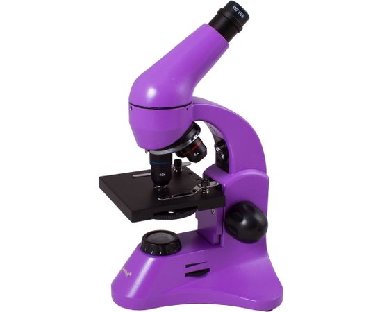 Mикроскоп Levenhuk Rainbow 50L PLUS Amethyst 64x–1280x с экспериментальным комплектом К50