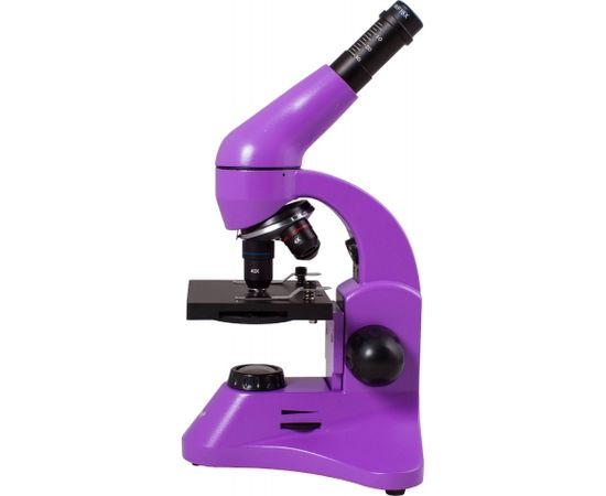 Mikroskops ar Eksperimentālo Komplektu K50 Levenhuk Rainbow 50L PLUS Violētā krāsā 64x - 1