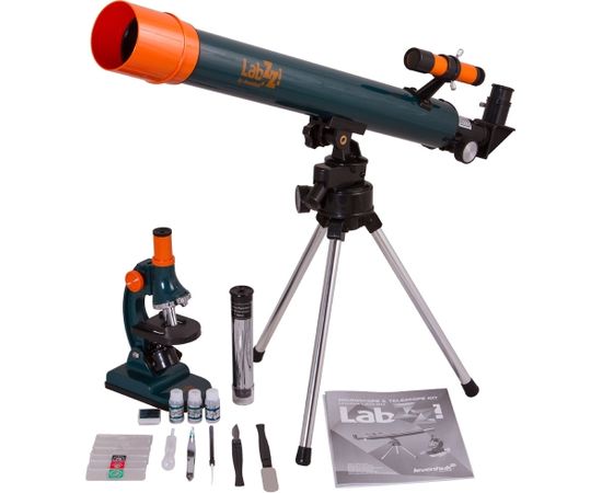 Набор Levenhuk LabZZ MT2 для детей: микроскоп и телескоп с экспериментальным комплектом Подзорные трубы , Телескопы