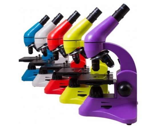 Микроскоп Levenhuk Rainbow 50L Лазурь 40x - 800x с экспериме