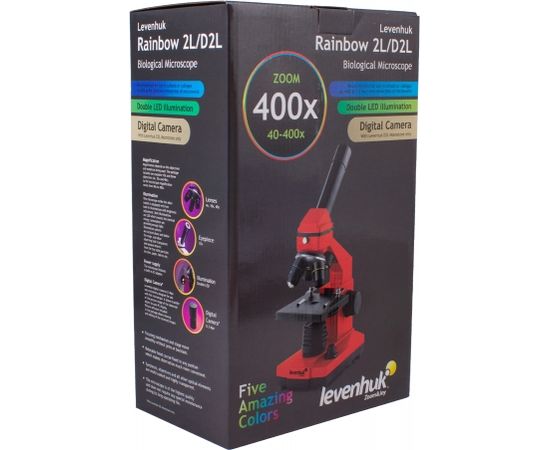 Mikroskops ar Eksperimentālo Komplektu K50  Levenhuk Rainbow