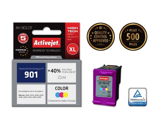 Activejet ink for Hewlett Packard No.901 CC656AE