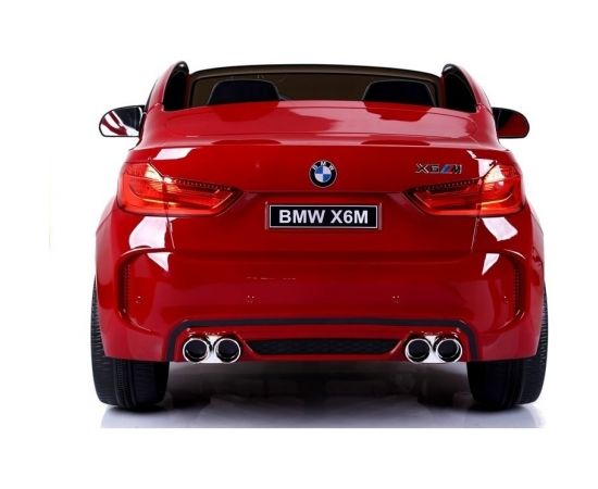 Vienvietīgs elektromobilis BMW X6M, tumši sarkans-lakots
