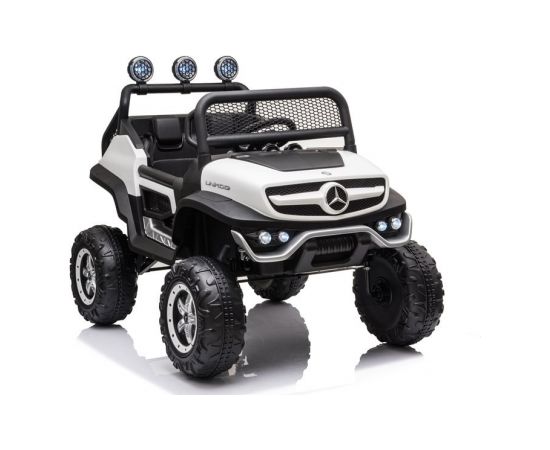 Bērnu vienvietīgs elektromobilis  Mercedes Unimog S, balts