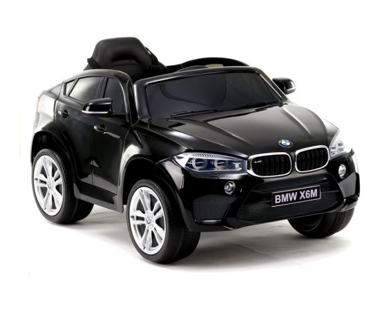 Bērnu elektromobilis BMW X6, melns lakots