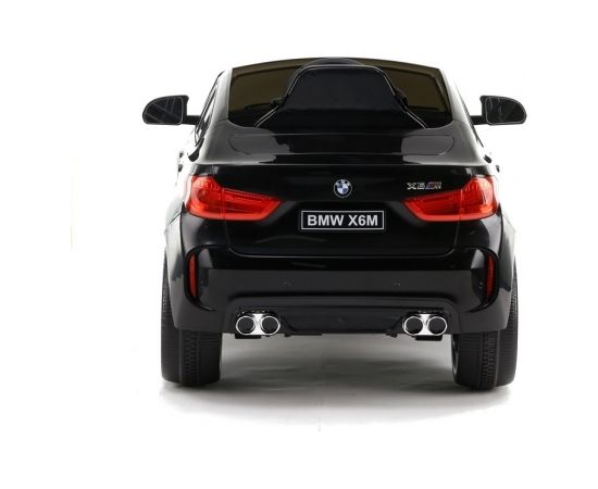 Bērnu elektromobilis BMW X6, melns lakots
