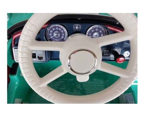 Vienvietīgs elektromobilis BMW Retro, zaļš-lakots