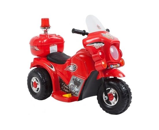 Bērnu elektriskais motocikls, sarkans