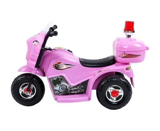 Bērnu elektriskais motocikls, rozā